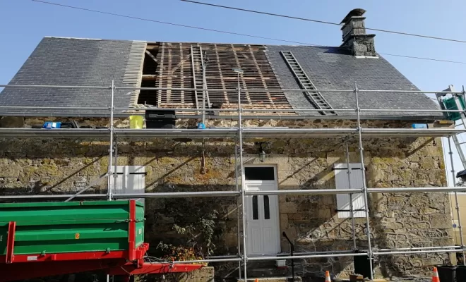 Couverture en ardoises 